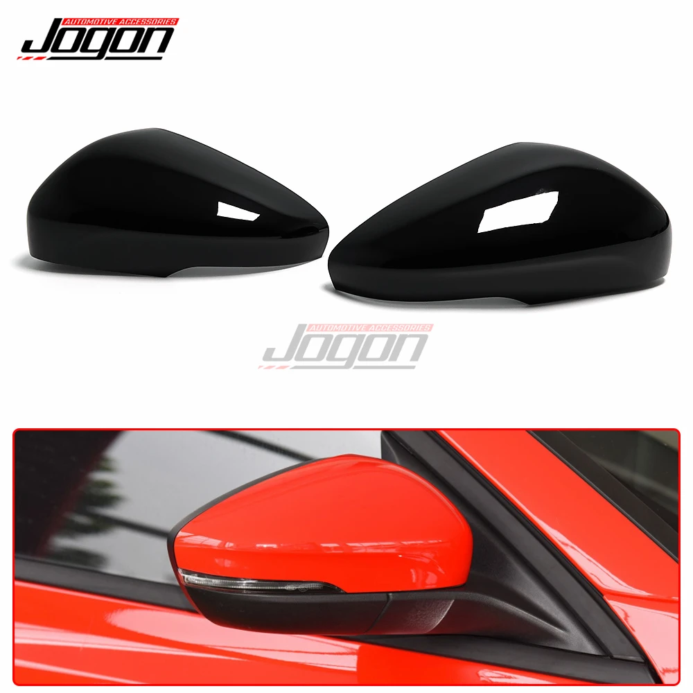 

Bright Black Exterior Car Side Wing Rear View Mirror Caps Cover Trim Replacement For Ford Focus MK4 MK IV C519 2019 2020 2021