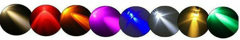 DC5-12V 10mm Rot/Grün/Blau/RGB Schnell Langsam weiß UV Runde Pre-Wired Wasser Klar LED Mit Kunststoff Halter 10 Teile/los – Detail 1