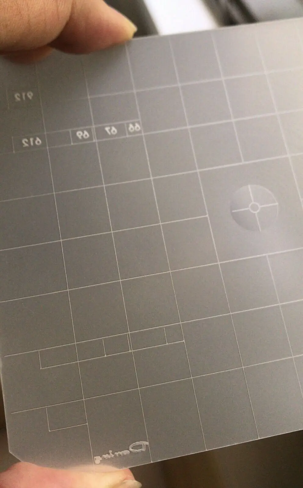 Imagem -02 - Brilhante 4x5 Grade Focando Fresnel Tela f Wista Arca Cambo Arca Swiss 125x101 mm In1