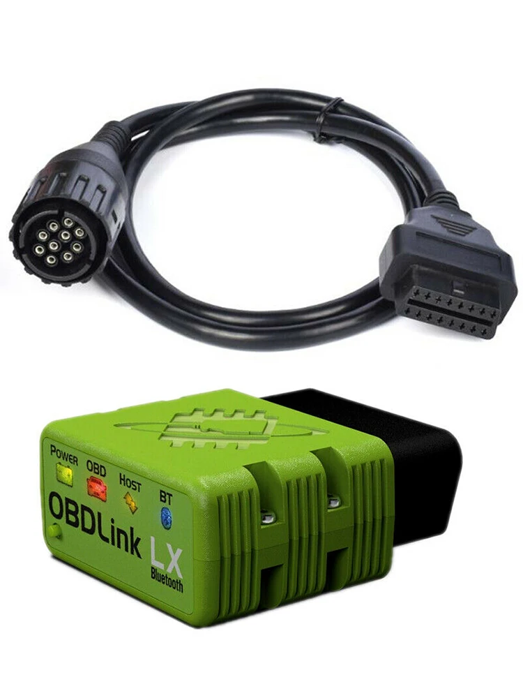 AliExpress OBDLink LX Bluetooth OBD2  for BMW  Motocycle  Motorade MOTOSCAN Plus 10pin  Bike Cable With Bag