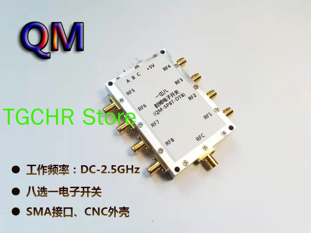 Dc-2.5g RF Switch Electronic Switches Sp8t RF Switch Selector Switch High Isolation