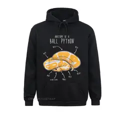 Anatomy of an Albino Ball Python Funny Reptile Snake Hoodie Sweatshirts ostern Day Hoodies Prevailing Customized Clothes Male