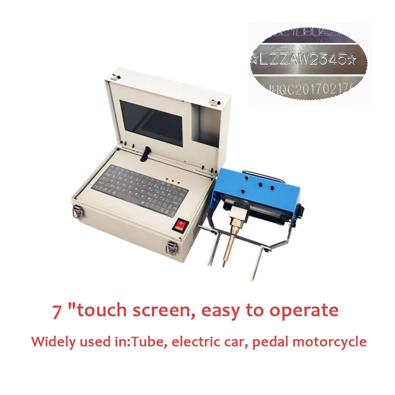 80*20mm Dot Peen Marking Machine For VIN Code Frame Marking Machine Portable Metal Engraving Machine 110V 220V