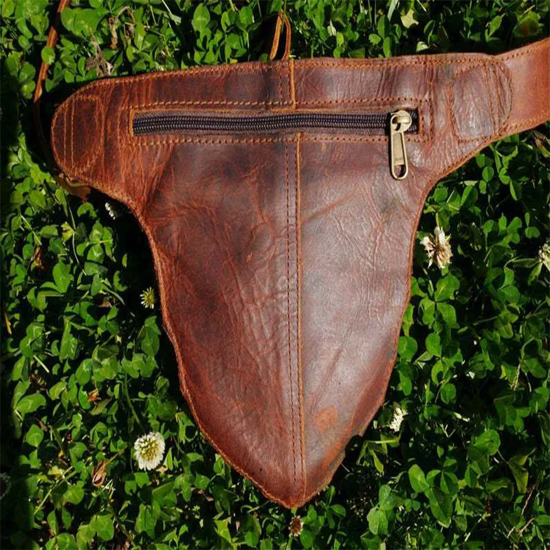 Bolsa de couro medieval, carteira masculina e feminina de steampunk para cosplay de pirata