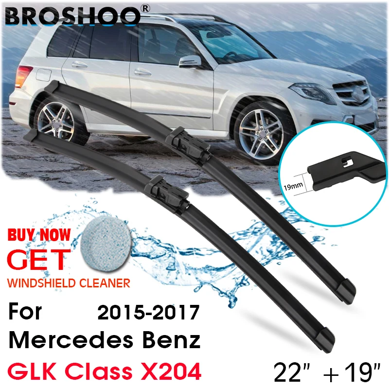 

Car Wiper Blade Front Windscreen Windshield Wipers Blades Auto Accessories For Mercedes Benz GLK Class X204 22"+19" 2015-2017