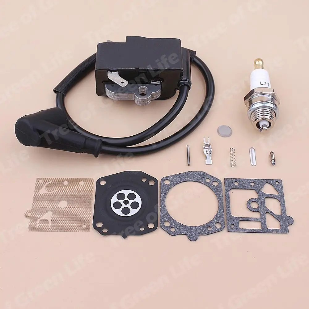 คอยล์จุดระเบิดสำหรับStihl MS441 MS 441คาร์บูเรเตอร์ไดอะแฟรมซ่อมแซมKit Chainsaw 1138 400 1300