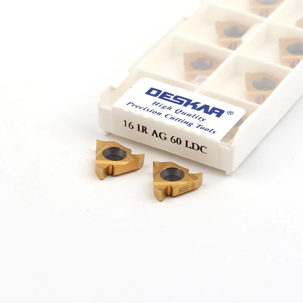DESKAR 100% original 16ER 16IR A55 G55 AG55 A60 G60 AG60 LDA LDC carbide insert thread turning tool insert CNC lathe tool