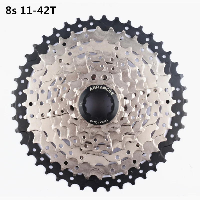 ANRANCEE Cassette Bike Bicycle Flywheel 8 9 Speed Sprocket For MTB Road Bike 28/32/36/40/42/46/50T Cassette Bicycle Accessories