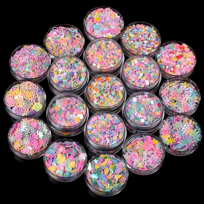 

20g/Bag Mixed Sequins PVC Confetti Glitter Sequins For Crafts Nail Art Decoration Paillettes Sequin DIY Sewing Accessories Girls