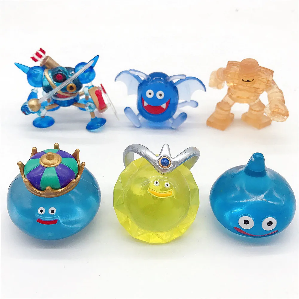 Dragon Quest Crystal Monster model toy Slime Keychain