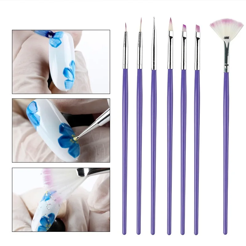 

NAILWIND Gel Nail Polish Brushes Set Pen For Nail Extension Acrylic Powder 3D Painting Manicure Set For Nail Art Brush