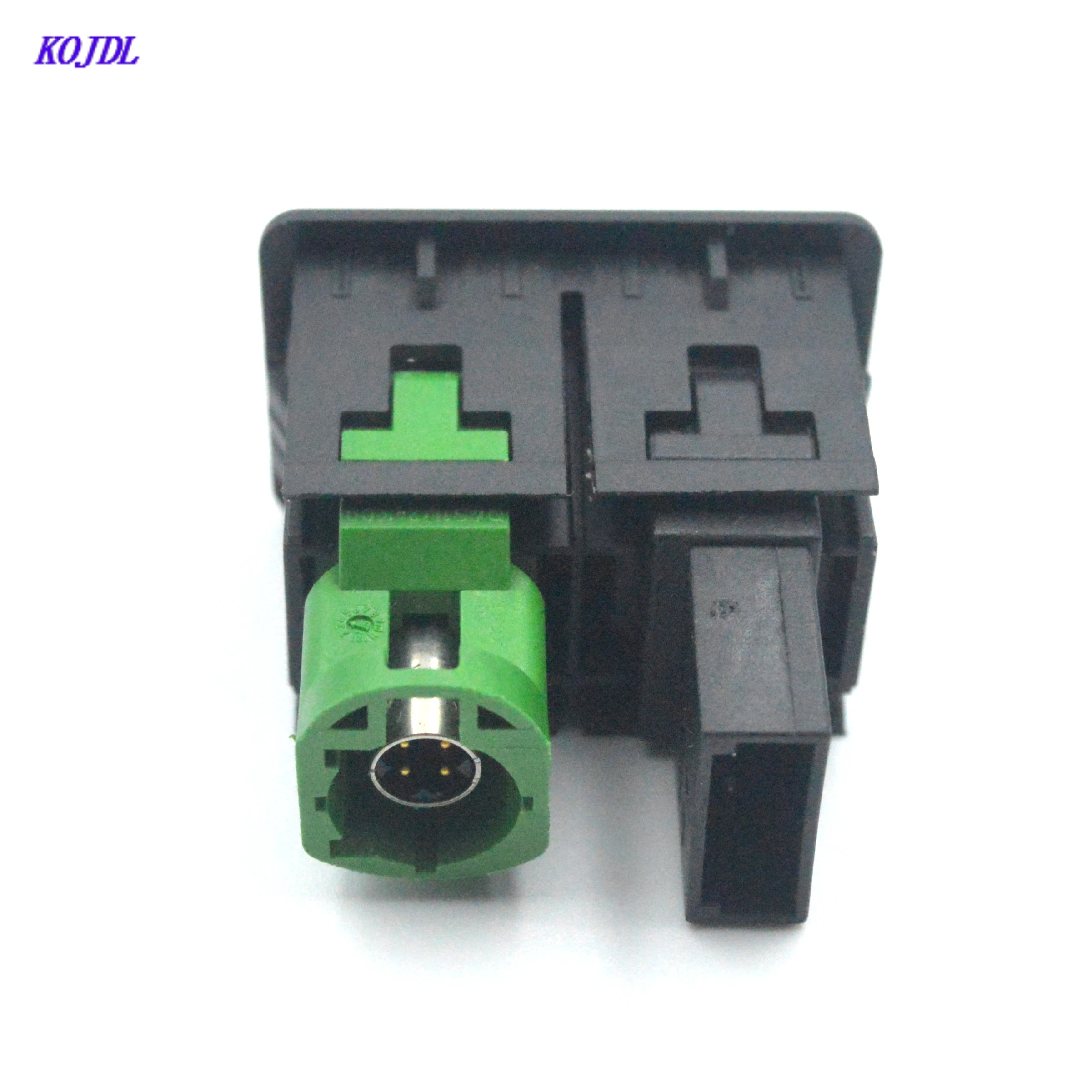 Car AUX USB 2in1 Socket Interface Switch Button Audio USB/AUX  Connector Adapter For Volkswagen PassatB6 B7 CC outlet  KOJDL