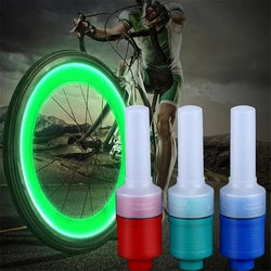 LED Bicycle Light Neon Bike Spoke Light Waterproof Motorcycle Car Wheel Spoke Light Tire Valve Dust Cap Lamp Cycling Accessories