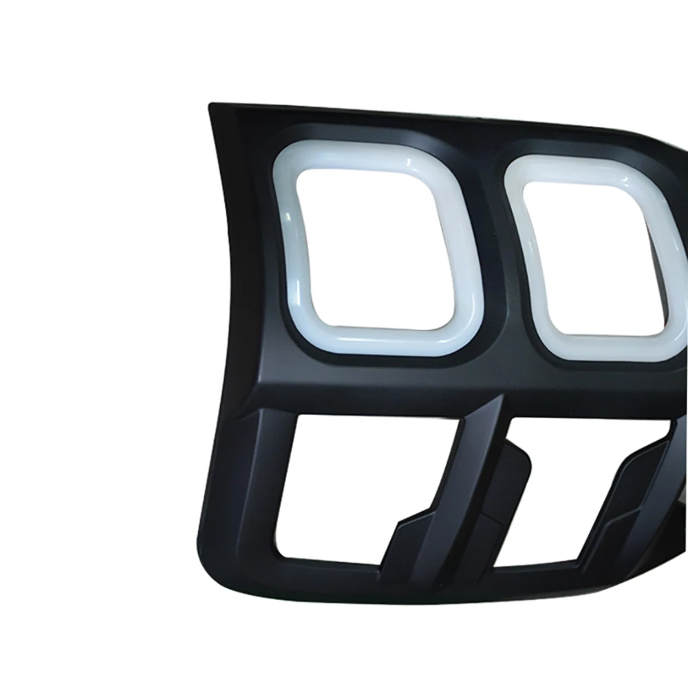 ABS Matte Black Taillight Cover Decoration Panle Fit  For Ford Ranger T8 T7 T6 2012-2020 Rear Lamps Cover With LED