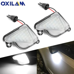 2X 6000K biały CANBUS LED pod korzystając z łączy z boku światło lustrzane kałuża lampy dla Skoda Octavia Mk2 Mk3 5E 2012-2019 1Z fazy 2 znakomity 2008-2019