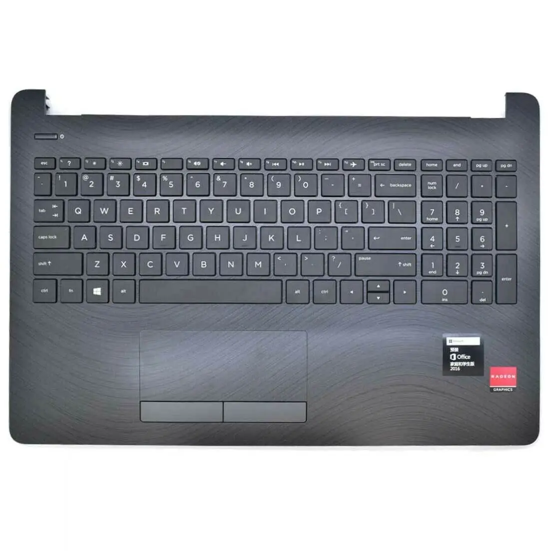 Jianglun palmrest estojo superior com teclado para hp 15-bs 15-bw 925010-001