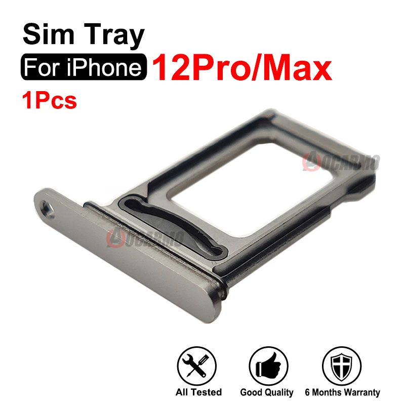 For iPhone 12 Pro Max /12PRO Dual SIM Tray Single SIM Card Slot Replacement Part