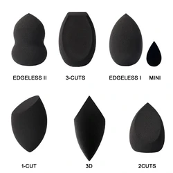 Pro-Series Black Makeup Sponge Blenders - Flawlessly Finish for Foundation Powder - Soft Latex-Free hydrophilic polyurethane