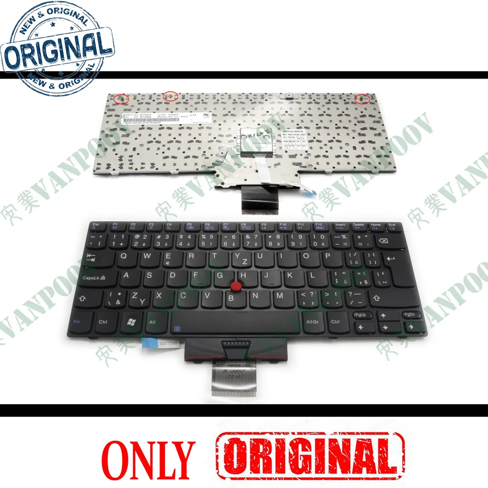 New Notebook Laptop Keyboard for IBM Thinkpad X100e X120e Black CZ/SK Cezch/slovak Version - FRU No. 60Y9374 60Y9339 MK-83C0