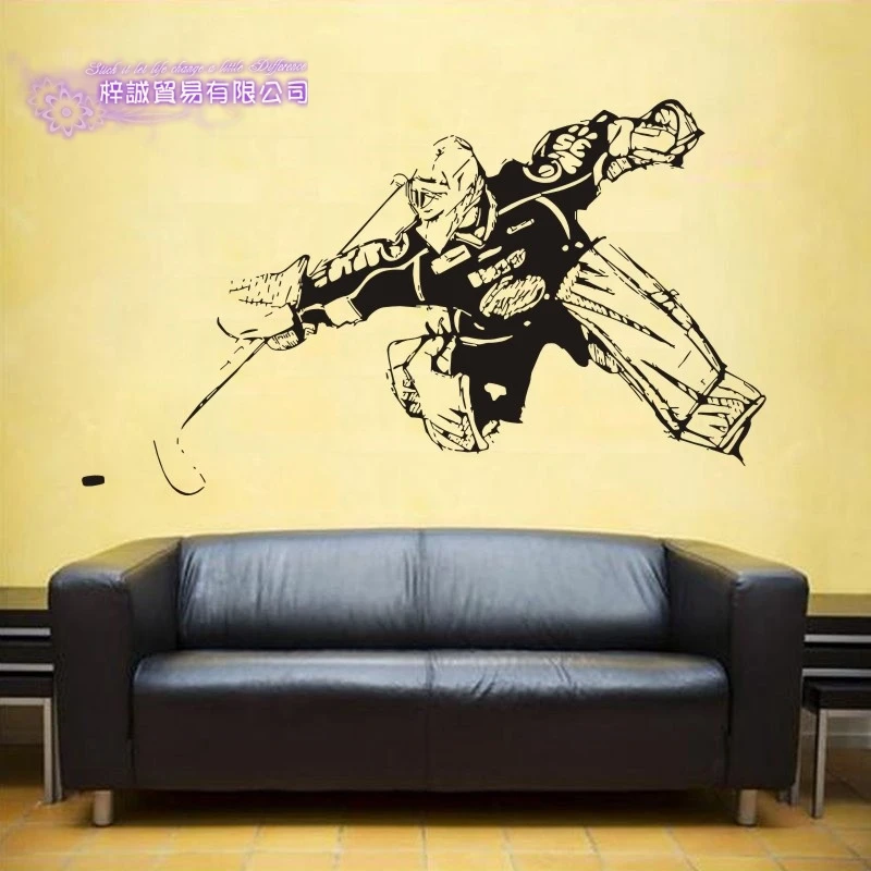 

Ice Hockey Wall Sticker Decals Puck Decal Skiing Ice Sports Posters Vinyl Pegatina Decor Mural Ice Hockey Car Sticker