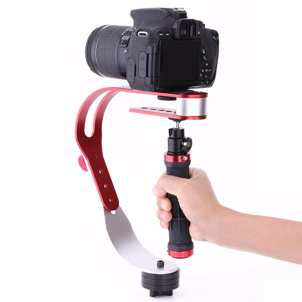 Handheld Stabilizer Gimbal for Gopro DSLR SLR Digital Camera Sport DV Aluminum Alloy estabilizador de camera DSLR Universal Red