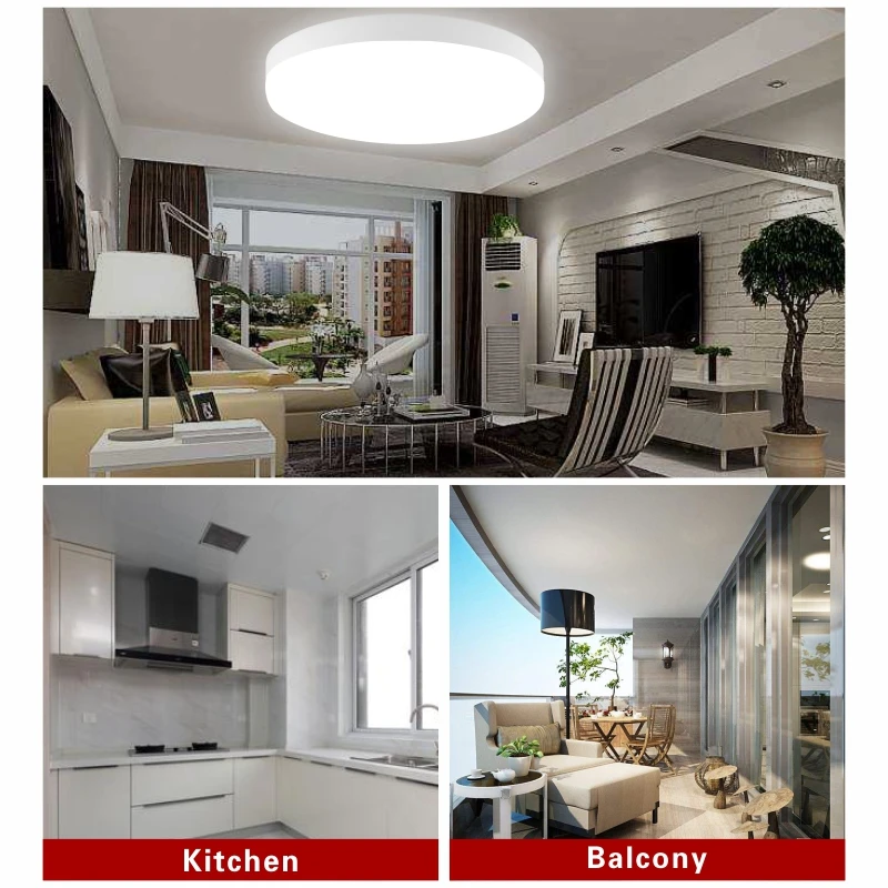 LED PIR Motion Sensor Ceiling Light 12W 24W Modern Lamp Surface Mounted Auto Smart Sounds Control AC 110V 220V Round Panel Light