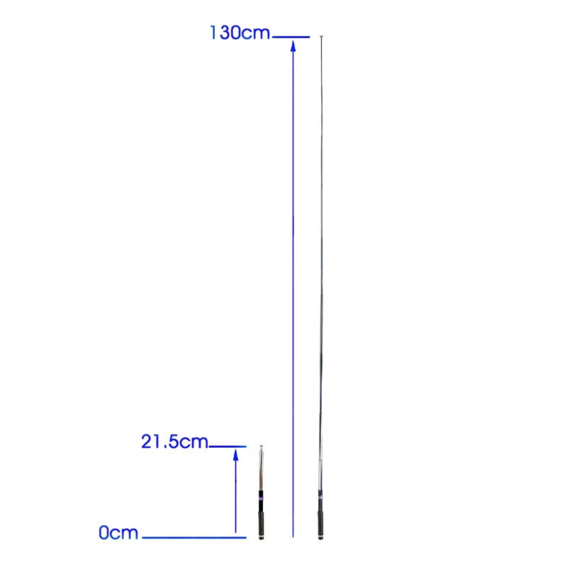 Telescopische Uitschuifbare Lange Bereik 130Cm 50 ''Sma-Male Antenne Voor HandheldVC0 Garmin- Astro 220 320 430 900 Alpha- 50 10