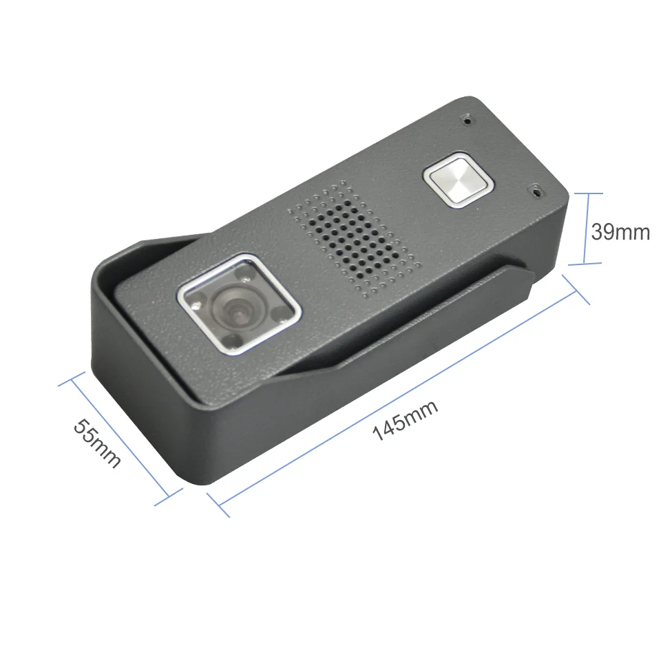 Vidtech-kit de interfone com câmera de visão noturna, para casa, com fio, 4.3 polegadas, cor lcd, campainha, sistema de intercomunicação bidirecional