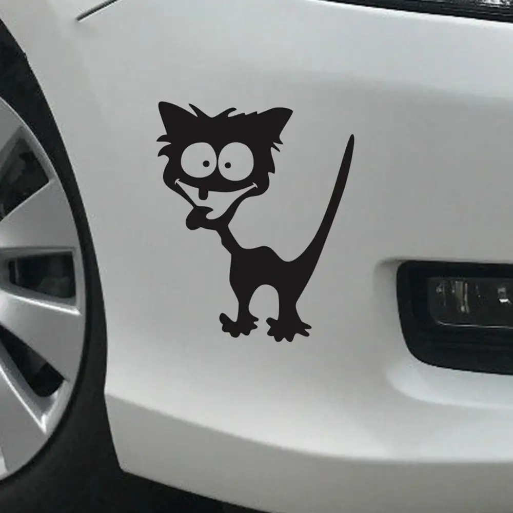 Waterproof Funny Cat Pattern Car Styling Trim Sticker Vehicle Decor Accessories