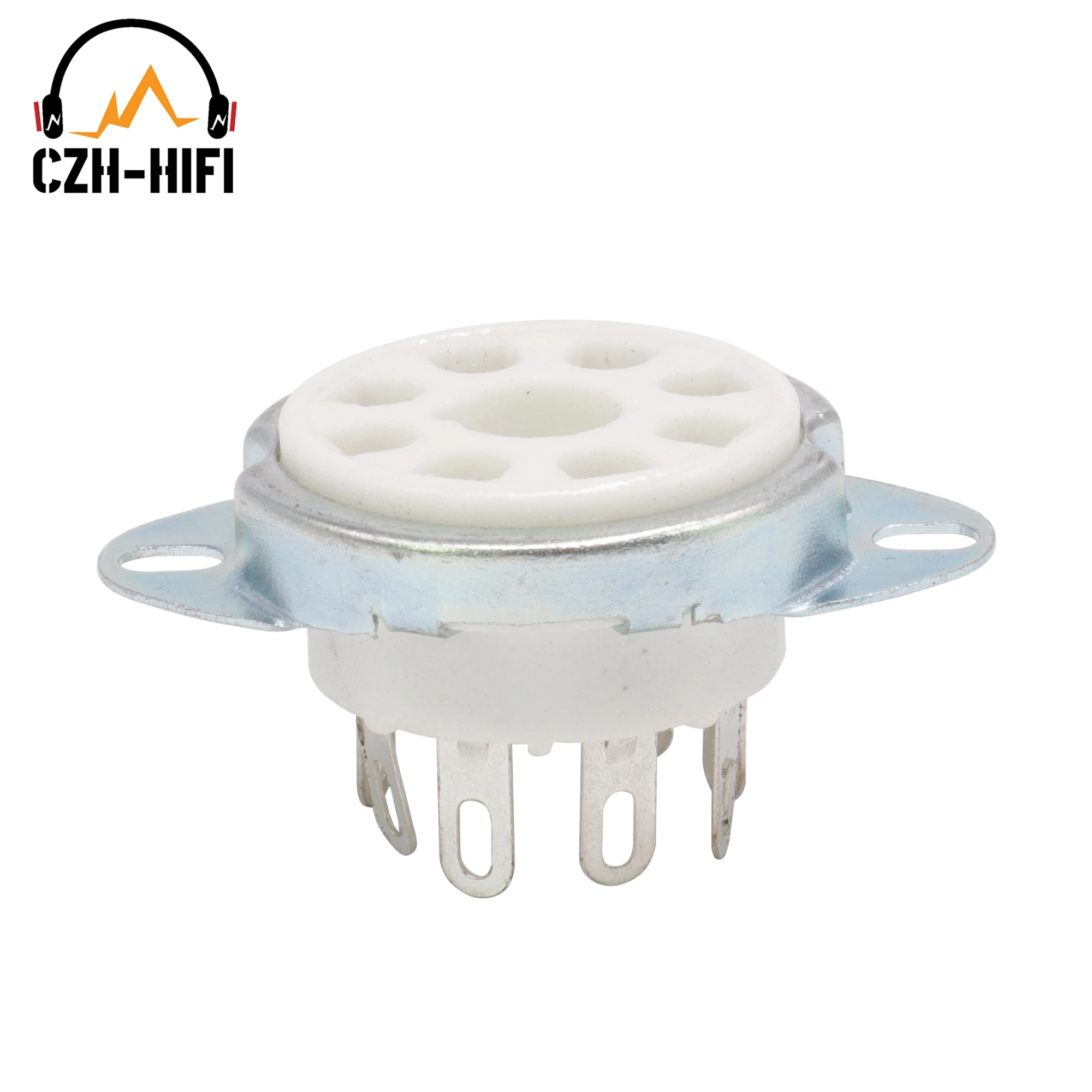 8pin Tube Socket K8A Octal Ceramic Valve Base for EL34 6550 KT88 274B 5AR 6L6 6V6 Vintage Audio Amplifier DIY Tin Plated