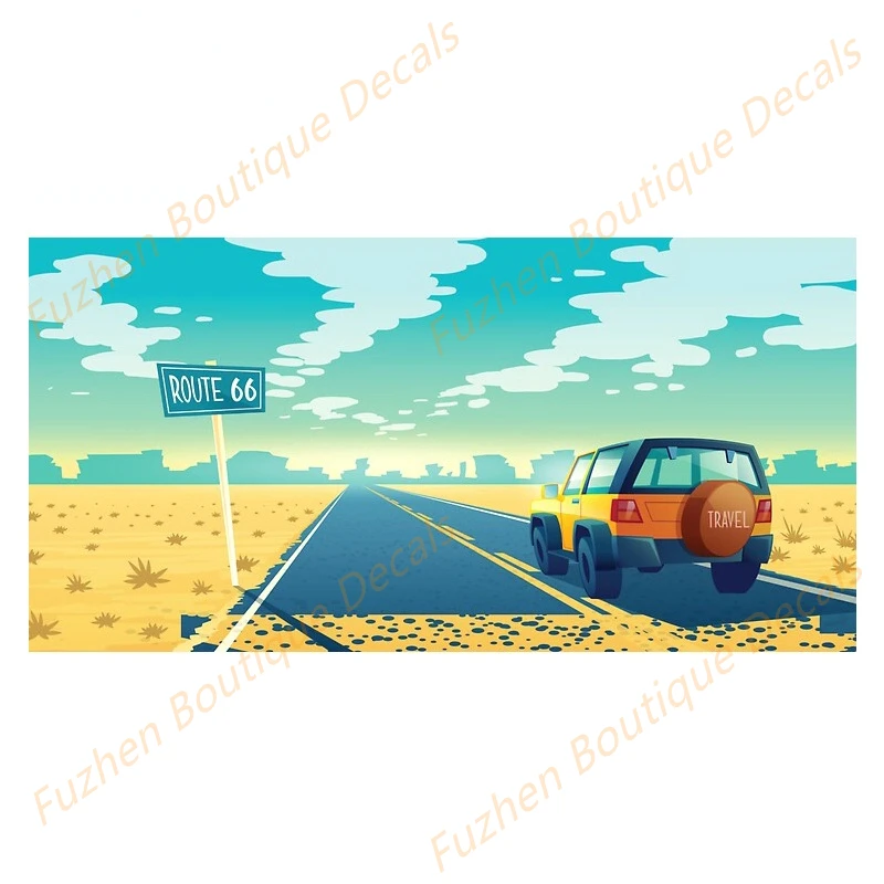 Фучжэнь бутик наклейки внешние аксессуары авто забавные наклейки на автомобиль дорога путешествия Фотофон фургон RV украшение