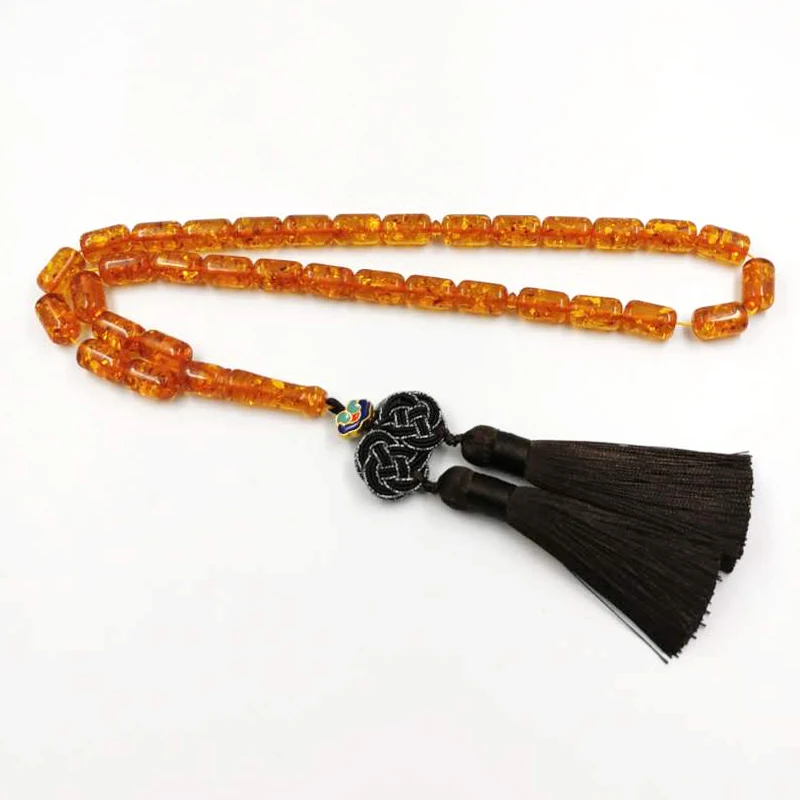 2020 Tasbih ambers color misbaha 33 45 66 99Beads Turkey Resin Muslim rosary handmade tassel Islam Fashion Saudi arabic bracelet