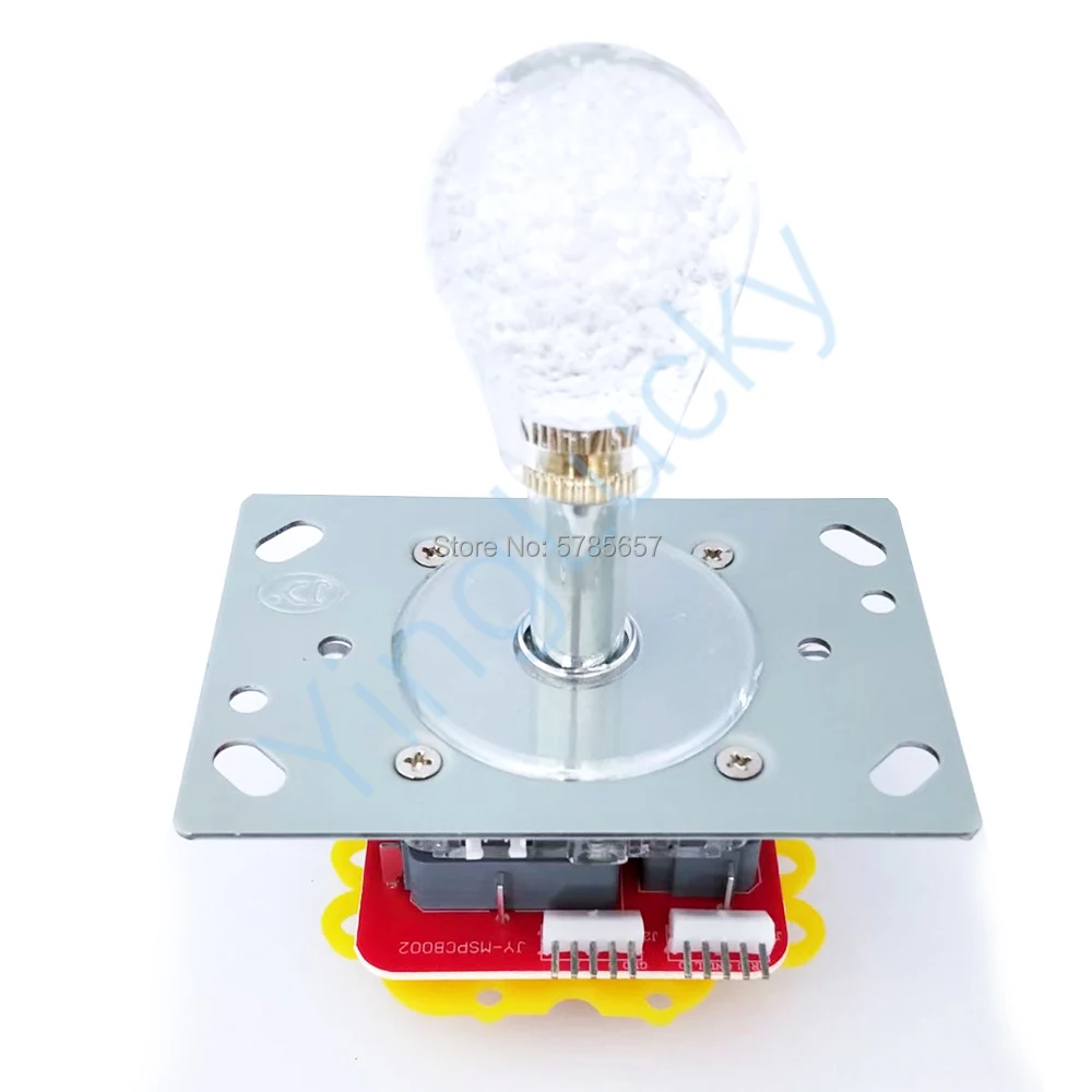 Podświetlany diodami LED joystick zręcznościowy, podwójna wtyczka, kolorowy, 5Pin, 12V, pasujący do zabawek wędkarskich, dźwigów, pazurów, 2 szt. — zdjęcie 4