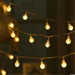 Led String Lights Fairy Gypsophila Bubble Ball Lamp Holiday Lighting Garland EU/US 220V Indoor For Christmas Wedding Decoration