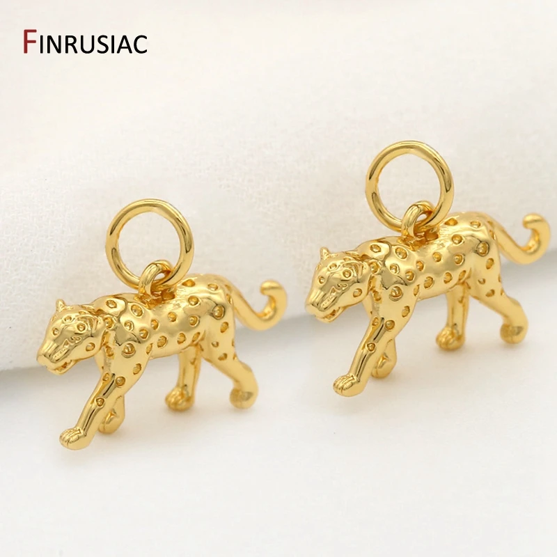 2022 New Designer Gold Plated Leopard Shape Pendants Charms Jewelry Making DIY Creative Bracelets Necklaces Pendant Accessories