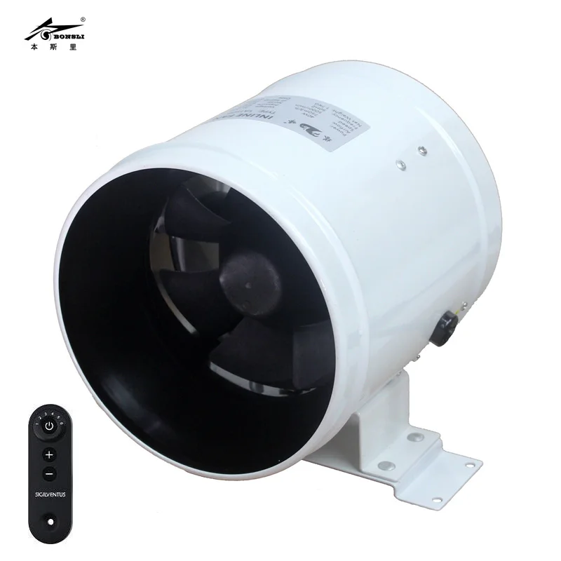 Đường Kính 200Mm Vòng/Phút Điều Khiển Ống Quạt 8 Inch Êm Xả Quạt Thông Gió Quạt Hướng Trục Cửa Sổ Luồng Không Khí Máy Xông Khí Dung Ống