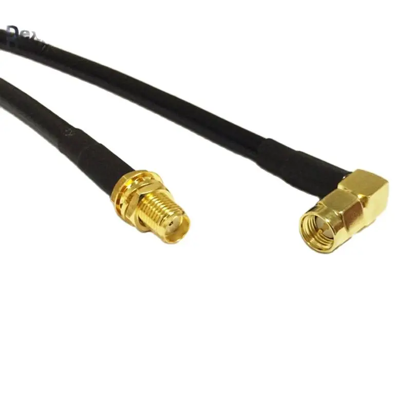 

SMA Male Right Angle 90-Degree To Female Jack Nut Straight Pigtail Cable RG58 50CM/100CM For Wireless Antenna