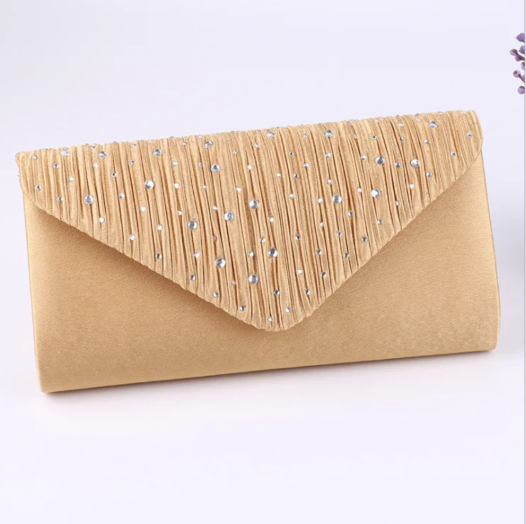 Cartera con purpurina para mujer, bolso de mano con borla para noche, boda, fiesta, graduación, monedero con cadena