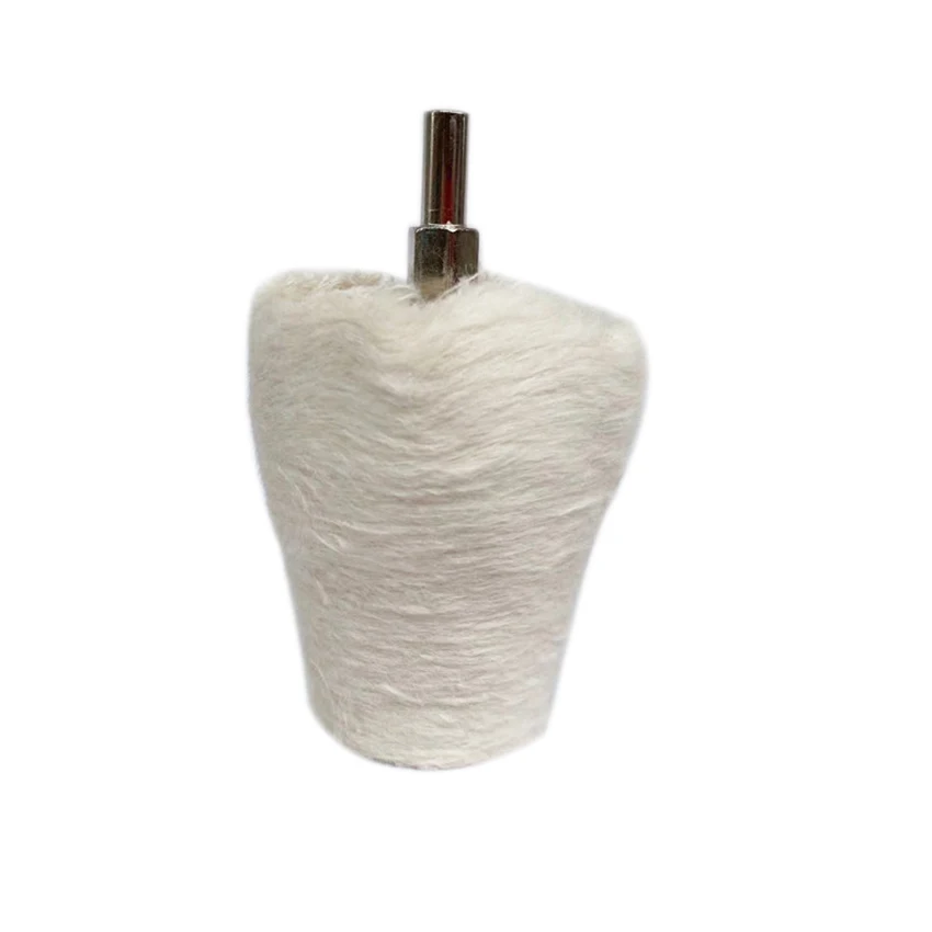Disco lucidante in cotone bianco per levigatura, cono, colonna, fungo, ruota a forma di T, testa abrasiva, Set da 10 pezzi