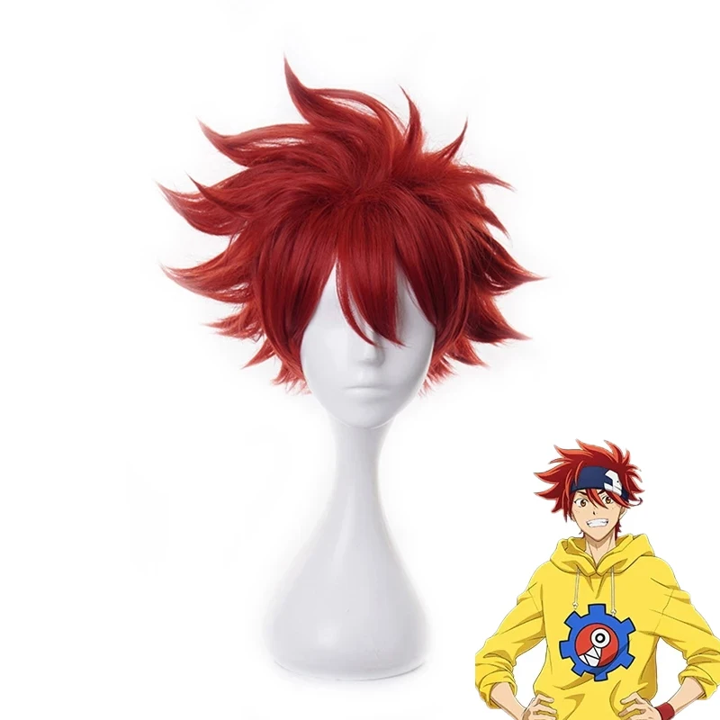 

Anime SK8 the Infinity Reki Cosplay Wig Red Short Heat Resistant Hair Halloween Carnival Party Role Play SK8 the Infinity SK Ei