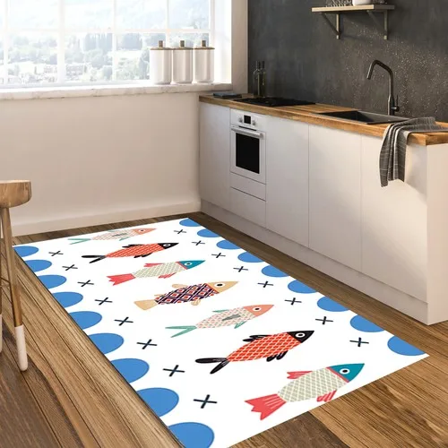 Kozzy Home Washable Non-Slip Base Kitchen Rug 6414