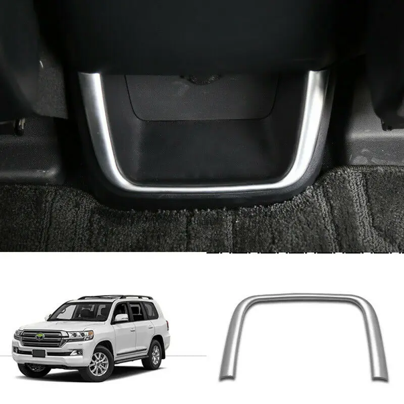 

For Toyota Highlander 2015-2019 ABS silver under Armrest box Moulding Cover Trim Car Accessories 1pcs