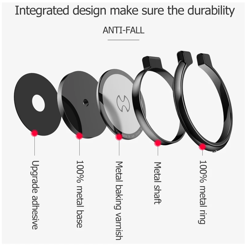 Xundd Mobile Phone Accessories Finger Ring Stand For Xiaomi 10T Pro Poco X3 M3,360 Adjustable Magnetic Holders For Phone