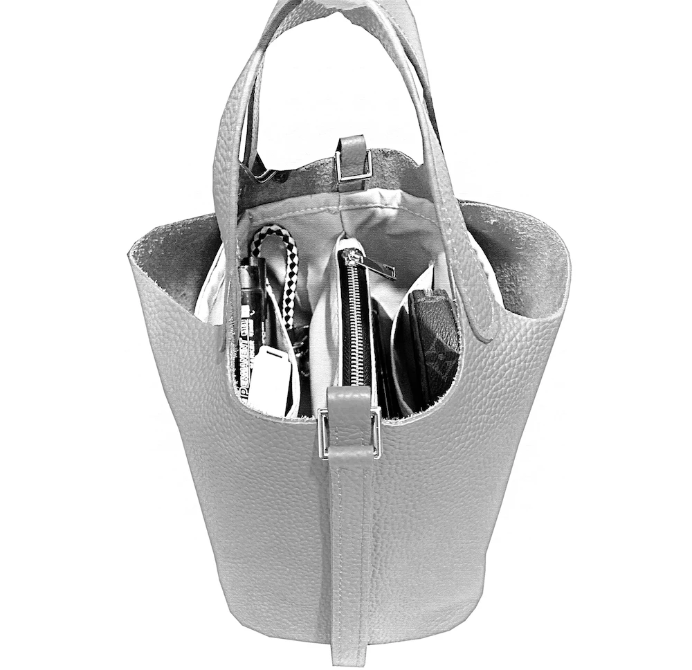 For Picotin 18 22 26 Insert Bags Organizer Makeup Handbag Organize Inner Purse Portable base shaper Premium nylon (Handmade)
