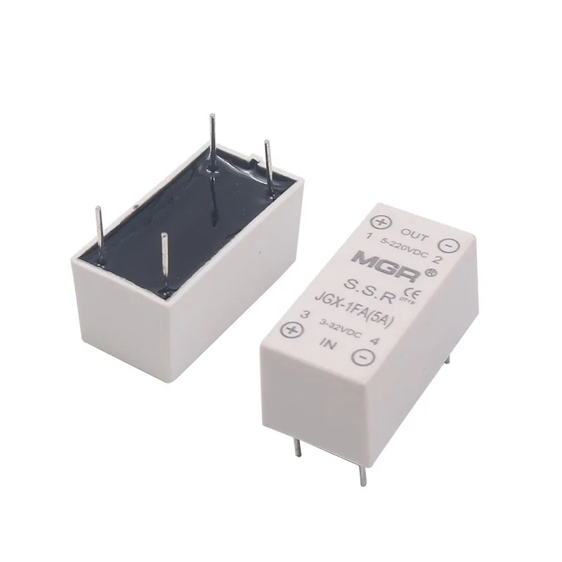 Free shipping 2pc High quality 5A Mager SSR DIP DC-DC solid state relay DC control DC JGX-1FA 5A