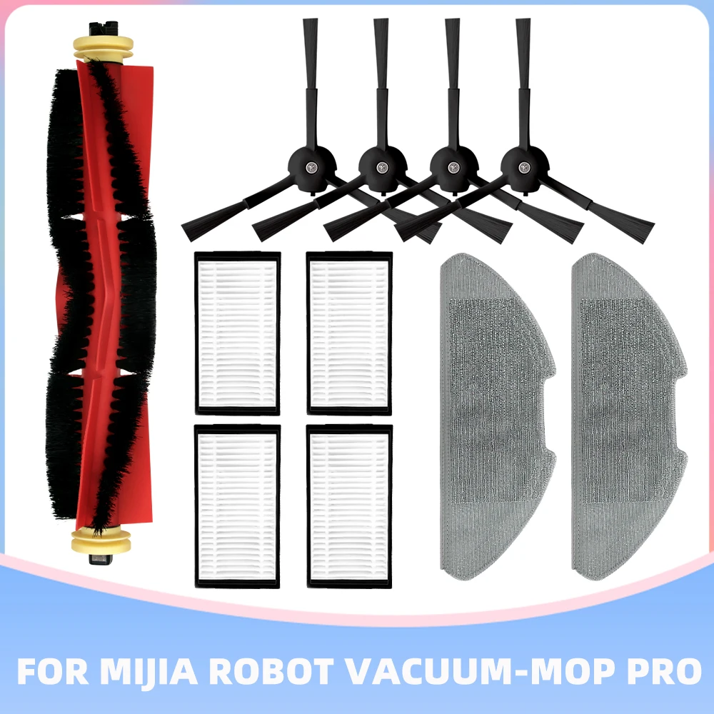 Compatibel Voor Xiaomi Mijia Robot Vacuüm-Mop Pro Mjsts1/Mjsts 2 Pro Hoofd Zijborstel Hepa Filter Mop Doeken Lap Schoner Onderdeel