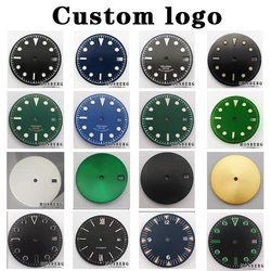 Personalization DIY Custom Logo Watch Dial Black White For NH35 NH36 Movement Accessory Part