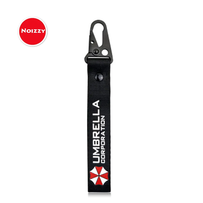 Noizzy Umbrella Corporation Logo Car Key Chain Personalized Metal Auto  Ring Wrist Lanyard  Holder for Men Accessories New