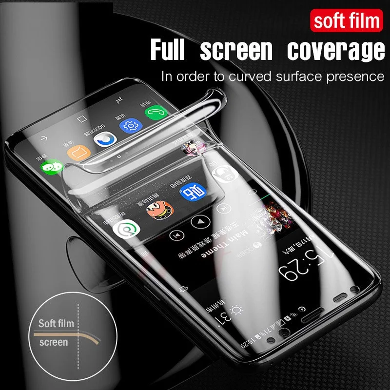 Screen Protector Soft Hydrogel Film ON The For Samsung S8 Galaxy S6 S7 S9 Edge Plus S 6 7 8 9 6S 7S 8S 9S  Protective Not Glass