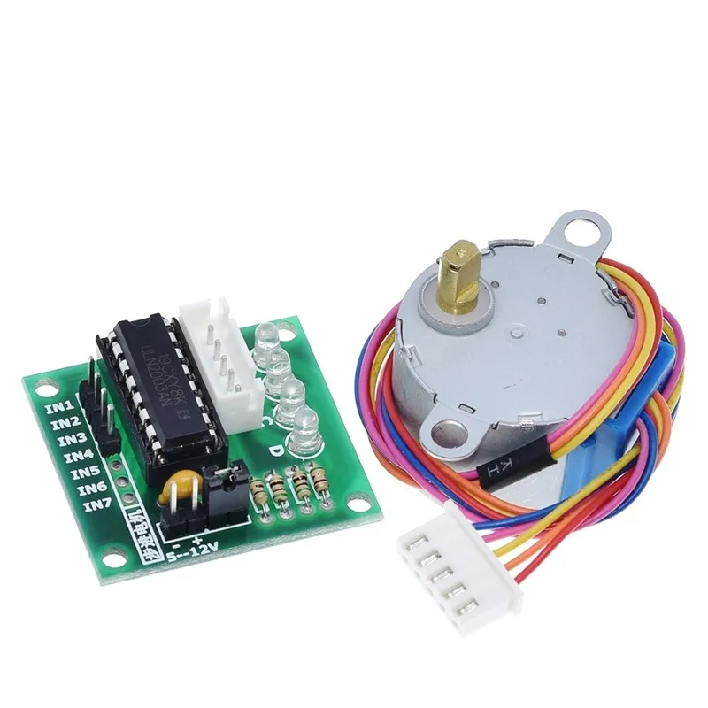 4-Phase 28BYJ-48 Reduction Stepper Motor, 5V/12V Gear Motor with ULN2003 Driver for Arduino
